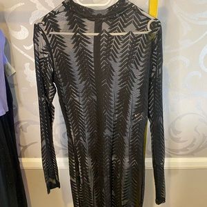 Fashion Nova Black Mesh Dress